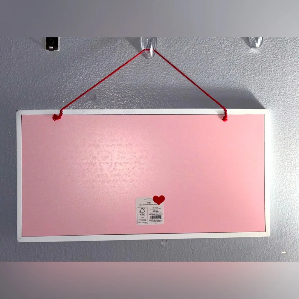 Target Pink Wood Christmas Tree Sign / Picture